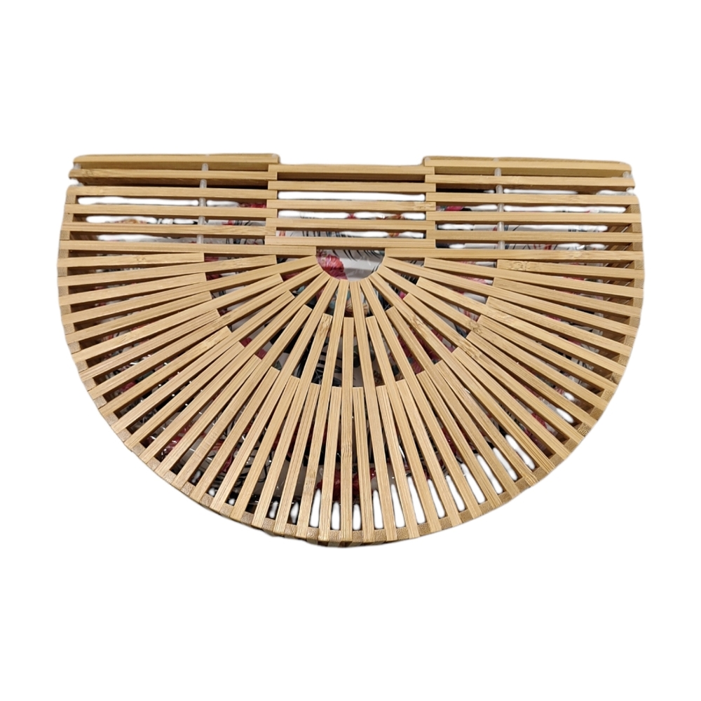 Bamboo Handbag With Liner bag NWOT